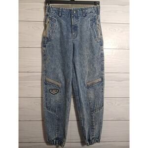 Rare Boys 80's Vintage LEVIS Sport  Jogger Jeans Acid Wash size 14